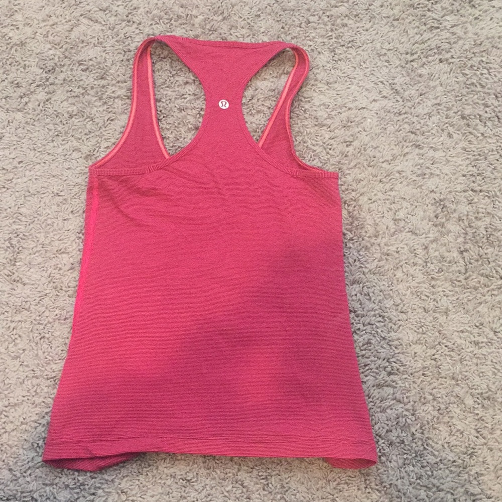 Pink lululemon tank